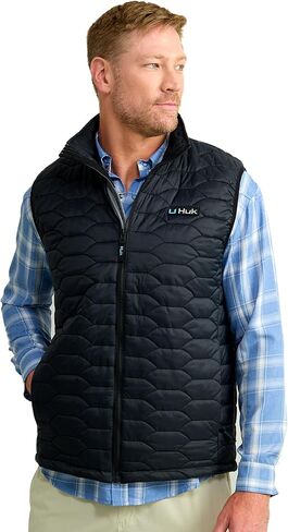HUK Men's Scale, DWR Insulated Performance Fishing Vest in Saudi Arabia