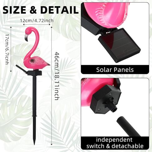 أشجار النخيل المضاءة للفناء الخارجي جذوع استوائية بطول 4 أقدام وأضواء ممر فلامنغو الشمسية الوردية، إضاءة LED لشجرة النخيل ضوء استوائي مزيف للفناء الخارجي والحديقة وحمام السباحة in Kuwait