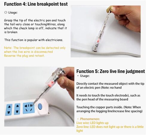 2 قطعة جهاز فحص الدائرة الكهربائية القلم جهاز قياس الجهد الكهربائي مفك 75-250 فولت كاشف الجهد القلم اختبار كهربائي مفك in Kuwait