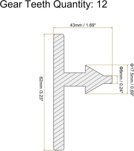 uxcell Chuck Key 6mm Key 12 Teeth for 1.5-13mm Drill Chuck Black 4pcs in Saudi Arabia