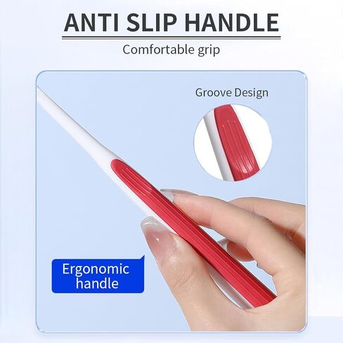 Manual Wide Head Toothbrush - 3 Pack, Extra Soft Bristle Toothbrushes for Adults, Ultra Soft Flossing Toothbrush for Sensitive Teeth in Saudi Arabia
