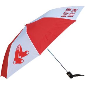Totes MLB Auto Fold 48" Umbrella Boston Red Sox