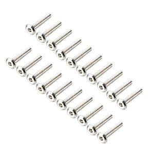 uxcell M6x35mm Furniture Bolts Hex Socket Screws Fastener Carbon Steel 20pcs
