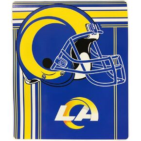 Northwest NFL Los Angeles Rams Unisex-Adult Raschel Throw Blanket, 50" x 60", Touchback