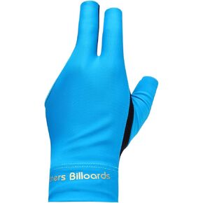 Pool Glove Left Hand 3 Finger Pool Glove Breathable Non Slip Billiards Glove Comfortable Pool Gloves Billiard Glove Billiard Gloves Billiards Gloves for Women or Men Billiard Accessories Blue
