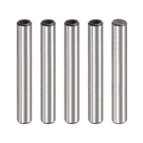 uxcell M3 Internal Thread Dowel Pin 5pcs 5x30mm Chamfering Flat Carbon Steel Cylindrical Pin Bed Bookshelf Metal Devices Industrial Pins