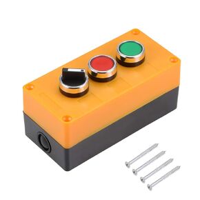 uxcell Push Button Switch Box Momentary NO NC Red Green Switches and Latching 2 Positions Rotary Switches