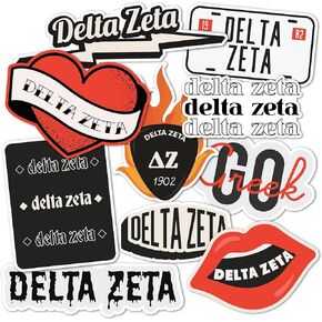 Desert Cactus Delta Zeta Sticker Decal Laptop Water Bottle Car (Rock & Roll Sheet)