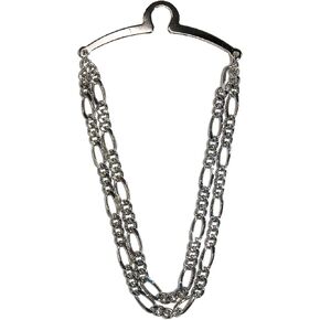 Men's Double Figaro Style Link Tie Chain