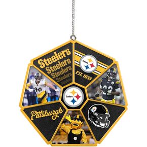 FOCO Pittsburgh Steelers NFL Team Wheel Ornament
