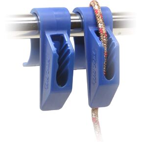 Folbe Boat Fender Hanger Adjuster Clip (Sold in Pairs) - Fits 7/8" (22 mm) Rails - Blue
