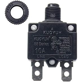 KUOYUH Circuit Breaker 88 series 125/250VAC 50/60Hz (3-17A) (1pc) (10 Amp)