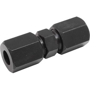 4LIFETIMELINES 5/16 High Pressure Compression Fitting Union up to 5,000 PSI - Black Oxide Coated Steel - 1 per Bag