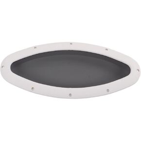 Oval Portlight Window, 465x200mm ABS + Tempered Glass UV Resistant Sealed Waterproof Portholes, for Yachts Boats Wheelhouse, Cabin, Storage Room, Meeting Room