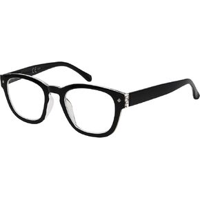 Eyekepper Reading Glasses Professor Vintage Style Spring Hinges Arms Anti-Brown +1.75