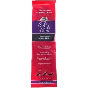 Odor-Eaters Women's Soft & Slim Odor Fighting Insoles