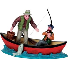 Lemax Village Collection Canoe Catch #52344