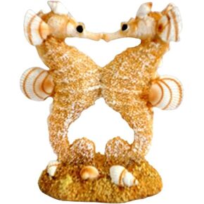 Beachcombers 03286 Sand/Shell Kissing Seahorses, Tan