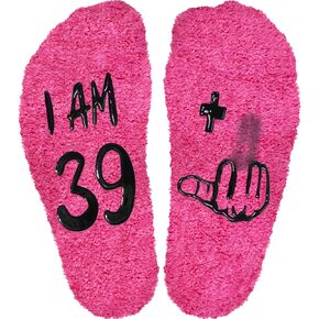 40th Birthday Gifts Ideas Cotton Socks, Best Gifts for 40 Year Old Women, 40 Year Old Birthday Gifts for Women, Gifts For Women In Their 40s, Fuzzy Cotton Socks for Women, 40th Birthday Gifts Women