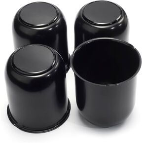 4Pcs 3.19inch Trailer Wheel Center Caps Fit 3.19" Center Bore Truck Trailer RV SUV Wheels Rims, Carbon Steel Silver Hub Covers