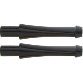 Missouri Meerschaum 2 Black Straight Miniature Non-Filter Bit Stem Corncob Pipe 5635-2