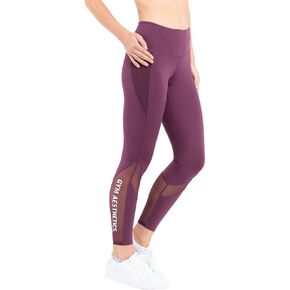 Gym Aesthetics Women's Training Mesh Leggings - Soft Feeling Yoga Pants Running Workout Gym Sports Tights with Pockets