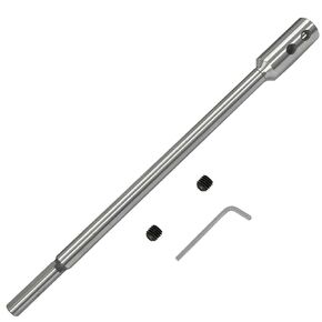 10'' Long Forstner Bit Extension Adds More Than 8 Inches of Drilling Depth to Your Forstner Bit for Woodworking, Furniture and Construction (3/8'' Collet)