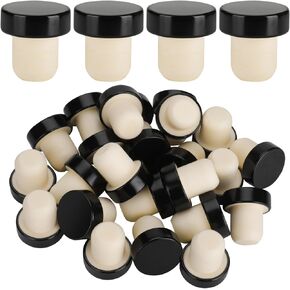 24 Pieces Wine Bottle Corks T-Shape Stopper Cork,Wine Cork Stoppers Wooden Stoppers,Reusable Wine Corks Sealing Plug Bottle Stopper for Beer Bottles Craft Homemade Wine