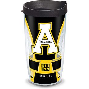 Tervis Made in USA Double Walled Appalachian State Mountaineers Insulated Tumbler Cup Keeps Drinks Cold & Hot, 24oz, Spirit