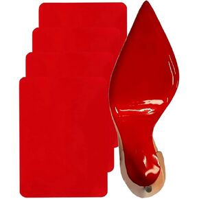 Red Bottom Shoe Protector Compatible with Christian Louboutin Men Women Shoes,Sole Guard,Self-Adhesive Red Bottoms Sole Protector for Womens High Heels (Red, 10"x5" MF)
