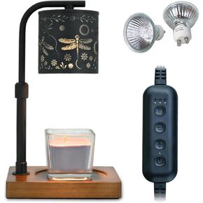 Candle Warmer Lamp Timer - Butterfly Electric Candle Lamp Warmer, Birthday Gifts for Women, for Mom, House Warming Gifts New Home, Candle Warmer for Jar Candles with 2 Bulb
