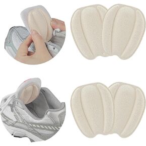 Riootlnm Tongue Pads for Shoes, Heel Pads Grips Inserts Replacement for Shoe Too Big Loose Shoes, Shoe Fillers Comfort Cushions for Size Large Pain Relief (Multicolor)