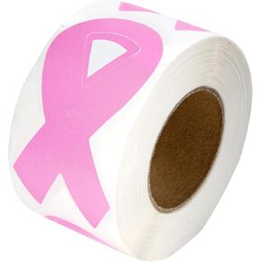 Fundraising For A Cause 250 Light Blue Ribbon Stickers - Large Ribbon (1 roll - 250 Stickers)