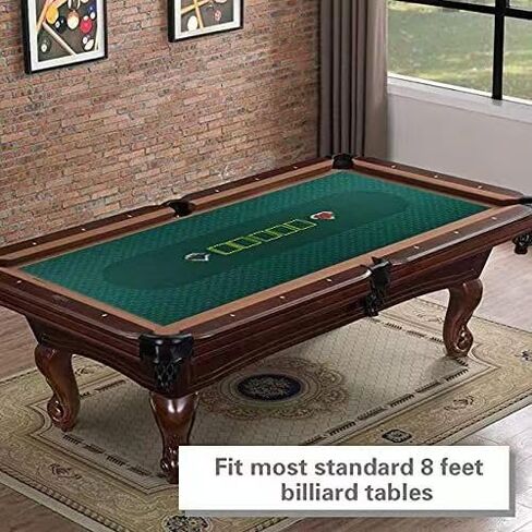 84 X 42 Inches Texas Holdem/Blackjack and Roulette/Craps Gambling Tablecloth, Flannel, Double Sides,100% Durac Waterproof, Washable and Ironable. (Green) in Saudi Arabia