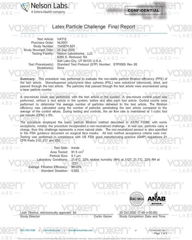 أقنعة الوجه الإجرائية ASTM المستوى 3 (صندوق مكون من 50 قطعة) - مقاس البالغين L/XL - صنع في الولايات المتحدة الأمريكية in Kuwait