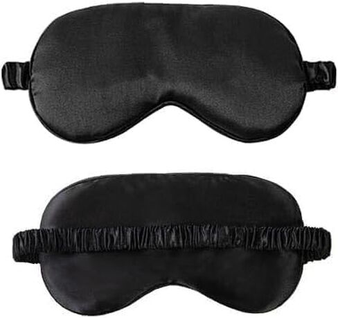 Eye Mask for Sleeping, Soft and Comfortable Fabric, Soft Eye Cover Eyeshade for Night Sleeping, Travel, Nap(Black, 1pcs) in Saudi Arabia