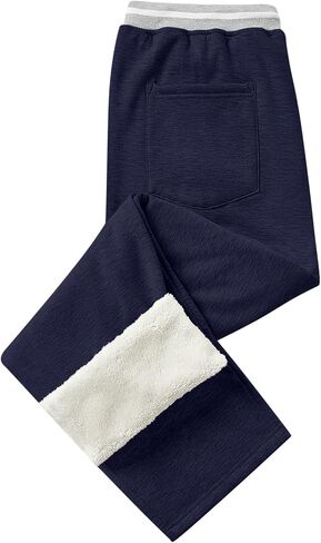 بنطال رياضي رجالي مزود بجيوب بسحاب، سروال رياضي للركض والركض، مبطن بالصوف الناعم، برباط الخصر، سروال يوجا رياضي للجري in Kuwait