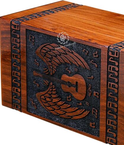 WCH Wooden Cremation Urns for Human Ashes-Keepsake Urn-Wood urns-Burial Urns for Columbarium-Funeral Memorial Urns Box-Handmade Urns for Loved Ones- (K(5x3) 20 Cu/in Inches) in Saudi Arabia