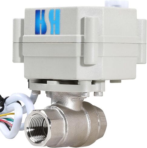 3/8" DN10 2 Way 12VDC 9-24VAC/DC NPT Stainless Steel 304 Three Wires Control On/Off Electrical Motorized Ball Valve in Kuwait