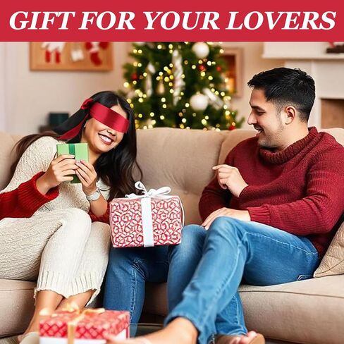 4Pcs Satin Sleep Mask Adjustable Blind Folds for Adult Play Soft Eye Cover Silk Sleeping Blindfold for Women Men Adult Couples (59inch, Black+Red) in Saudi Arabia
