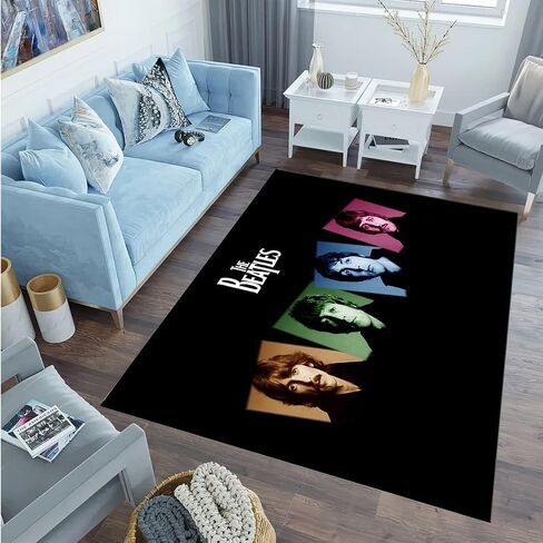 Beatles Rugs, Beatles Gifts, Beatles Rugs for Living Room, Non Slip Rug, Area Rug, Beatles Rugs for Bedroom, Themed RugRug,Themed Rug, Rug for Living Room,rughouse34_891.1 in Saudi Arabia