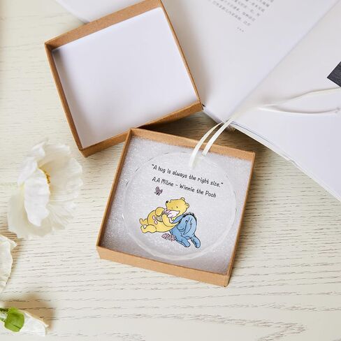 Winnie the Pooh Gifts, Thank You Gifts, Appreciation Gifts, Graduation Goodbye Gifts, Appreciation Crystal Ornament, Graduation Farewell Gifts for College Students Girls Boys, Christmas Glass Ornament in Saudi Arabia