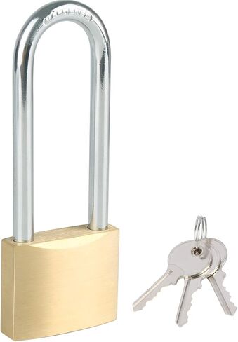 Solid Brass Padlock with 3 Keys, 1-1/2"(38mm) Wide Lock Body Locker Lock, Keyed Padlock for Sheds, Storage Unit, School Gym Locker, Fence, Toolbox, Gate, Warehouse in Saudi Arabia