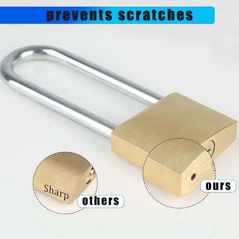 Solid Brass Padlock with 3 Keys, 1-1/2"(38mm) Wide Lock Body Locker Lock, Keyed Padlock for Sheds, Storage Unit, School Gym Locker, Fence, Toolbox, Gate, Warehouse in Saudi Arabia