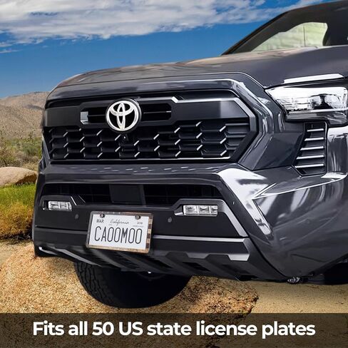 American Flag License Plate Frames for Car, Patriotic USA Stars and Stripes with Screws and Screw Covers, License Plate Frame Holders, Vintage Style (2 Pack) in Saudi Arabia