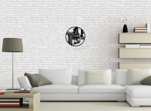 Kovides Vinyl Record Wall Clock Compatible with Joan Jett Themed I Hate Myself for Loving You Wall Decor Gift for Boy in Saudi Arabia