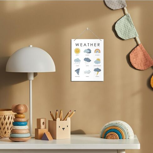 Telling the Time Sign, Decorative Hanging Wood Plaque for Wall, Farmhouse Wood Sign, Rustic Wall Decor, Time Educational Decor, Playroom Decor, Study Decor, Library Decor, Home Office Decor in Saudi Arabia