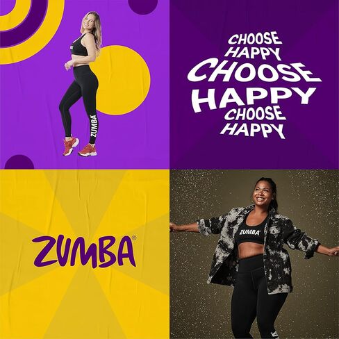 حمالة صدر رياضية نسائية مطبوعة بفتحة مفتاح من ZUMBA، بلوزة رياضية للتمرين للنساء in Kuwait