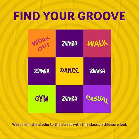 حمالة صدر رياضية نسائية مطبوعة بفتحة مفتاح من ZUMBA، بلوزة رياضية للتمرين للنساء in Kuwait