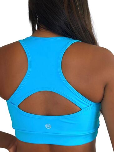 حمالة صدر رياضية للنساء من Racerback - دعم مبطن بدون خياطة عالي التأثير لليوجا والتمارين الرياضية واللياقة البدنية in Saudi Arabia